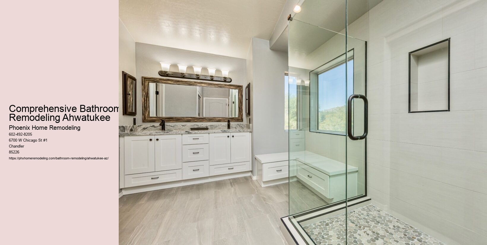 Comprehensive Bathroom Remodeling Ahwatukee