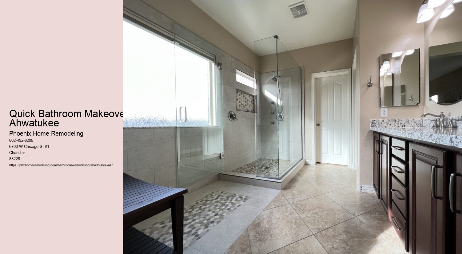 Quick Bathroom Makeover Ahwatukee